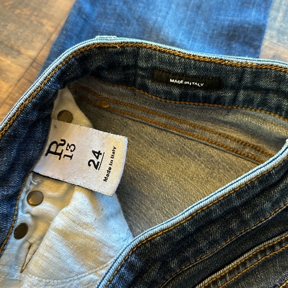 R13 Vintage Dark Kate Skinny Jeans - Picture 8 of 15